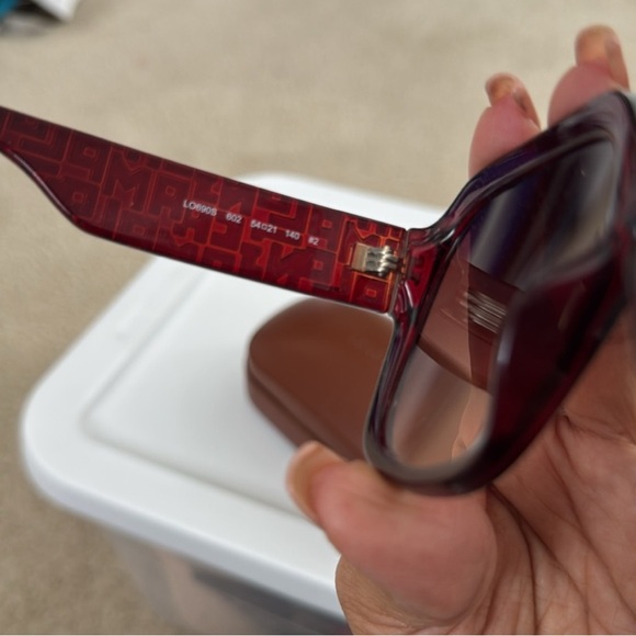 Longchamp Women's Red Sunglasses - Picture 2 of 7